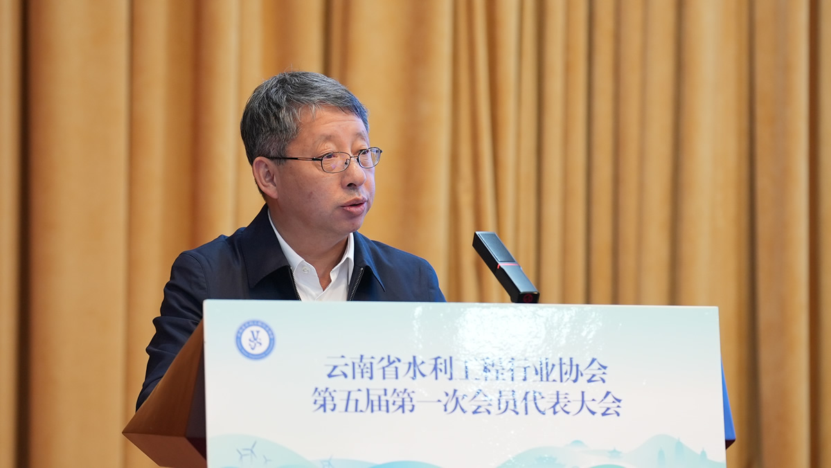 省水利厅副厅长江鸿杰讲话
